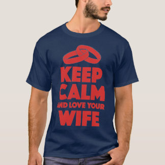 Liefhebbende vrouw huwelijksgeschenk t-shirt