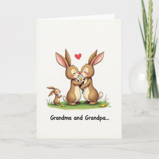Liefhebbende Wezens Knuffelkaart Kaart (Voorkant)