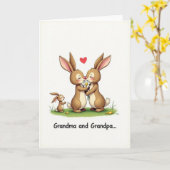Liefhebbende Wezens Knuffelkaart Kaart (Gele Bloem)