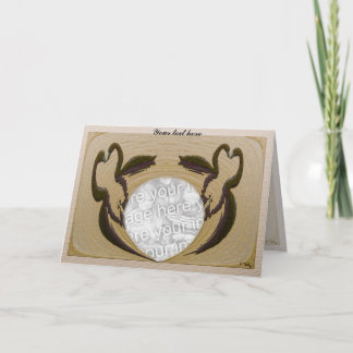 Liefhebbende zwanen kaart