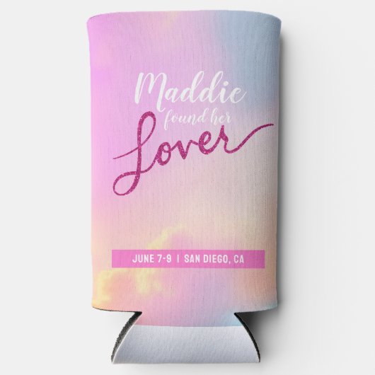 Liefhebber Bachelorette Koelbox Custom Seltzer Blikjeskoeler (Voorkant)