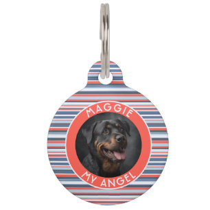 Liefhebber Cute Kat Geschenk Strepen Patroon Huisdierpenning