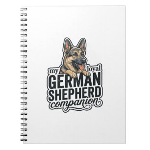 Liefhebber Duitse Herdershond Vintage Gravure Hond Notitieboek