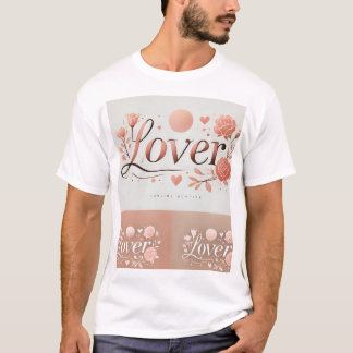 Liefhebber Esthetische Bloemen T-shirt – Romantisc