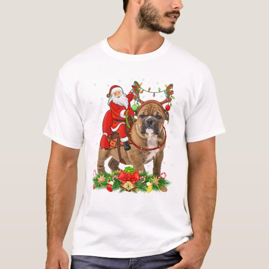 Liefhebber Funny Santa Riding T-shirt (Voorkant)