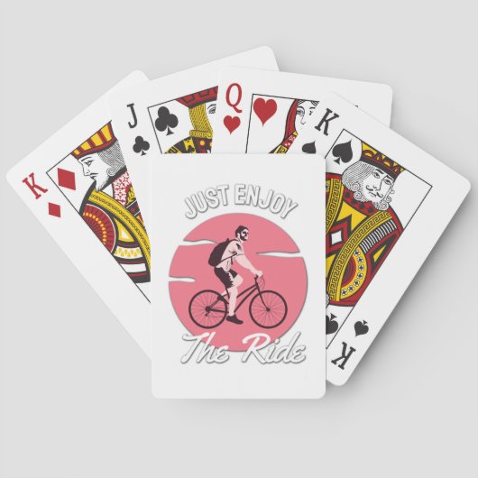 Liefhebber - Geniet gewoon van de rit Pokerkaarten (Achterkant)