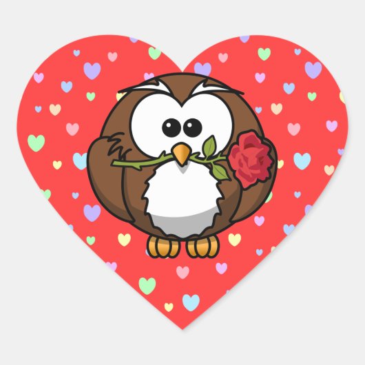 liefhebber hart sticker (Voorkant)