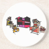 Liefhebber Hond en Puppies moederdag Zandsteen Onderzetter (Voorkant)