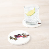 Liefhebber Hond en Puppies moederdag Zandsteen Onderzetter (Zijkant)