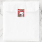 LIEFHEBBER IS GEEN VECHTER RONDE STICKER (Tas)