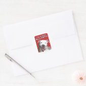 LIEFHEBBER IS GEEN VECHTER RONDE STICKER (Envelop)