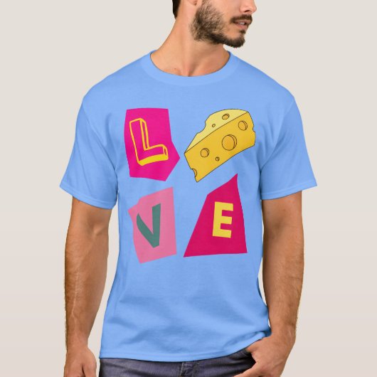Liefhebber kaas meisje t-shirt (Voorkant)