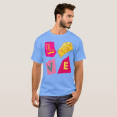 Liefhebber kaas meisje t-shirt (Voorkant volledig)