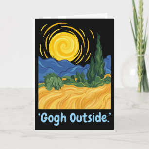 Liefhebber Natuur Inspirerende Sterrennacht Gogh B Kaart