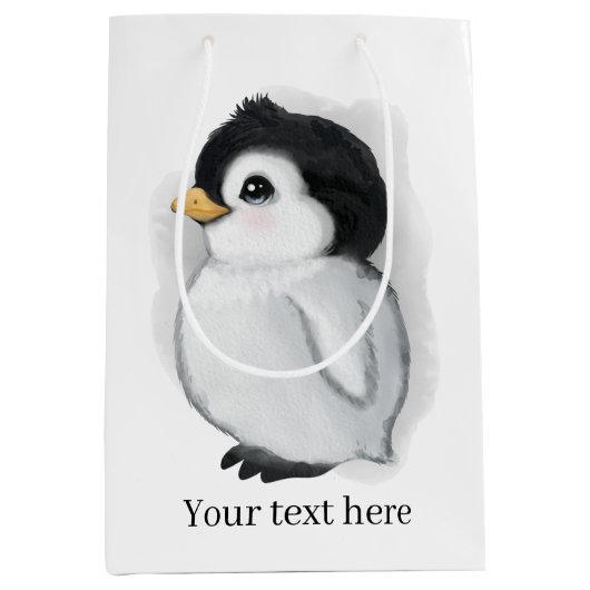 liefhebber pinguïn medium cadeauzakje (Voorkant)