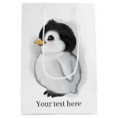 liefhebber pinguïn medium cadeauzakje (Achterkant)