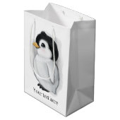 liefhebber pinguïn medium cadeauzakje (Achterkant Gekanteld)