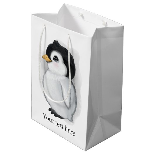 liefhebber pinguïn medium cadeauzakje (Achterkant Gekanteld)