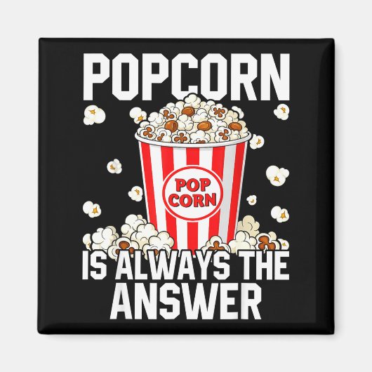 Liefhebber Popcorn Maïs Kleding Bemanning Magneet (Voorkant)
