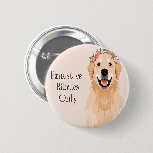 liefhebber ronde button 5,7 cm (Voorkant /achterkant)