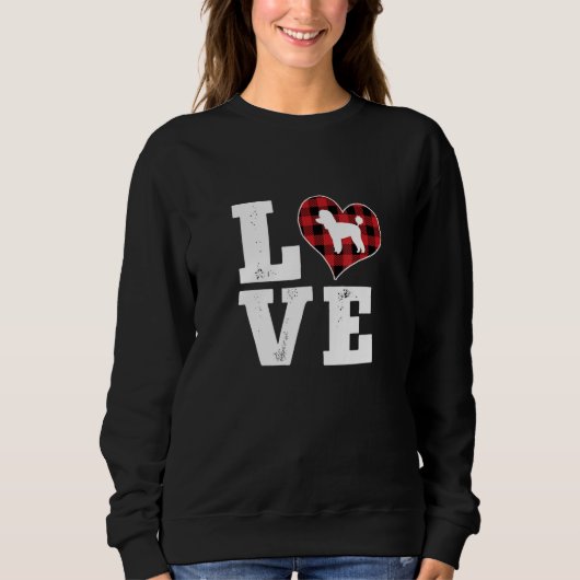 Liefhebber Speelgoed Poodle Hond Geschenken Buffal Trui (Voorkant)