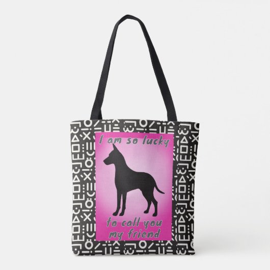 liefhebber tote bag (Achterkant)