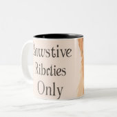 liefhebber tweekleurige koffiemok (Voorkant links)