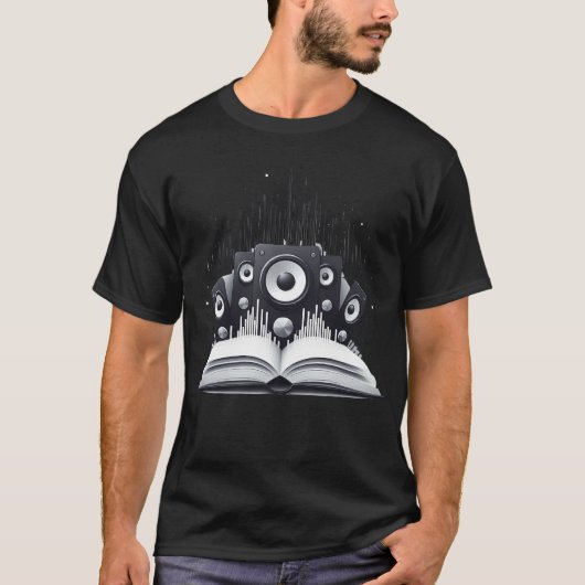 Liefhebber van audioboeken t-shirt (Voorkant)