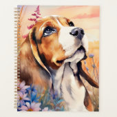 Liefhebber van Beagle-honden in een weide met wild Planner (Voorkant)
