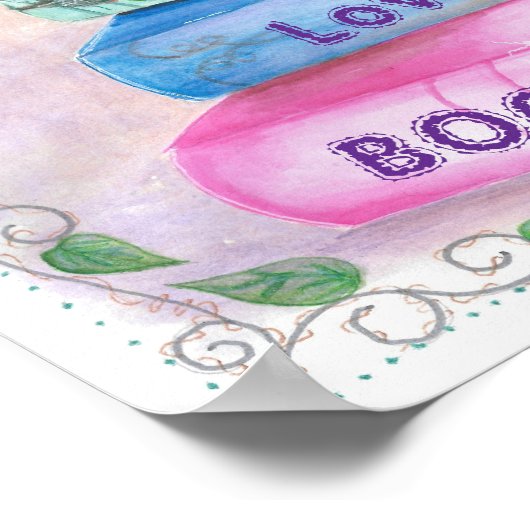 Liefhebber van boeken poster (Hoek)