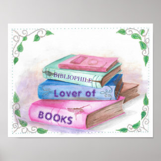 Liefhebber van boeken poster