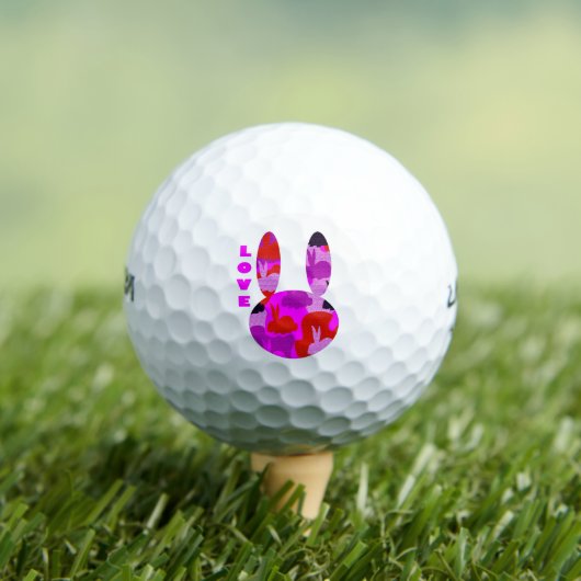 Liefhebber van Bunny Golf Ball Golfballen (Insitu Shirt)