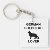 liefhebber van Duitse herder Sleutelhanger (Voorkant)