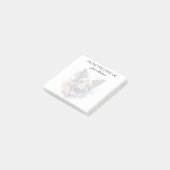 Liefhebber van Duitse Herders Monogram Honden Post-it® Notes (Schuin)
