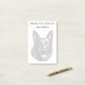 Liefhebber van Duitse Herders Monogram Honden Post-it® Notes (Op bureau)