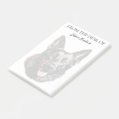 Liefhebber van Duitse Herders Monogram Honden Post-it® Notes (Schuin)