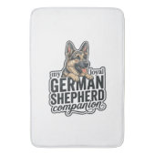 Liefhebber van Duitse Herders Oud Gravure Honden T Badmat (Voorkant Verticaal)
