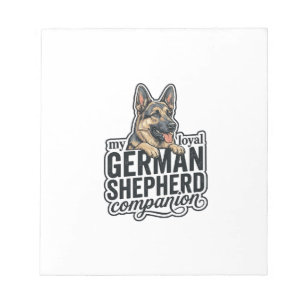 Liefhebber van Duitse Herders Vintage Gravure Hond Notitieblok