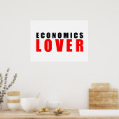 liefhebber van economie poster (Keuken)