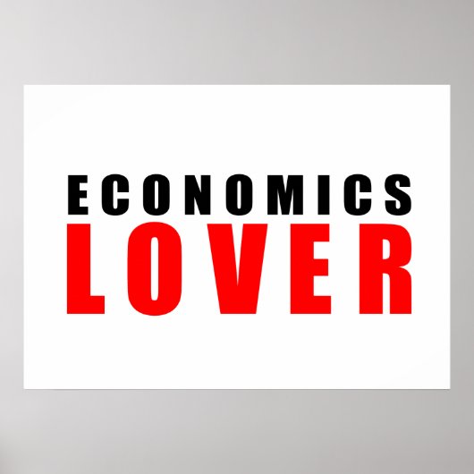 liefhebber van economie poster (Voorkant)