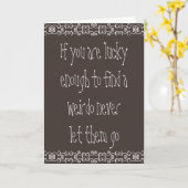 Liefhebber van een weirdo kaart (Gele Bloem)