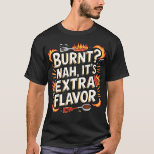 Liefhebber van eten Verbrandde Extra Smaak Retro K T-shirt