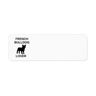 liefhebber van Franse bulldog Etiket