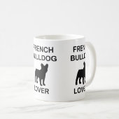liefhebber van Franse bulldog Koffiemok (Voorkant rechts)
