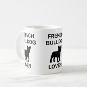 liefhebber van Franse bulldog Koffiemok (Voorkant links)