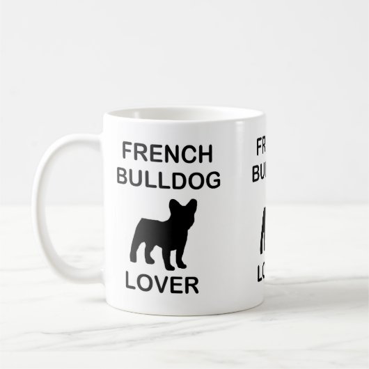 liefhebber van Franse bulldog Koffiemok (Links)