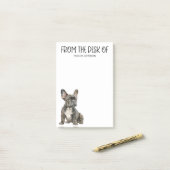 Liefhebber van Franse Bulldog Post-it® Notes (Op bureau)