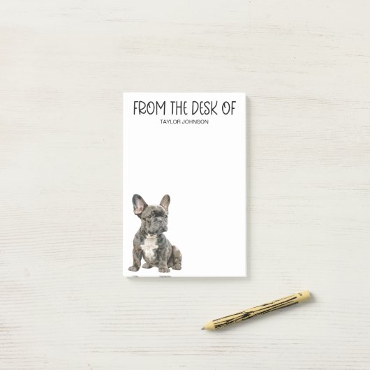 Liefhebber van Franse Bulldog Post-it® Notes (Op bureau)