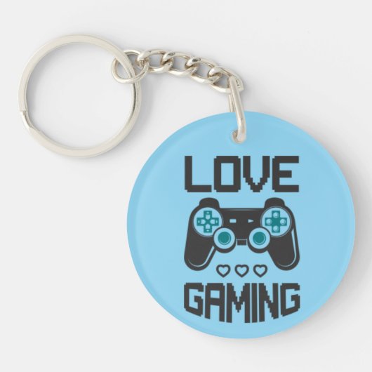 Liefhebber van gamen-sleutelhanger sleutelhanger (Voorkant)