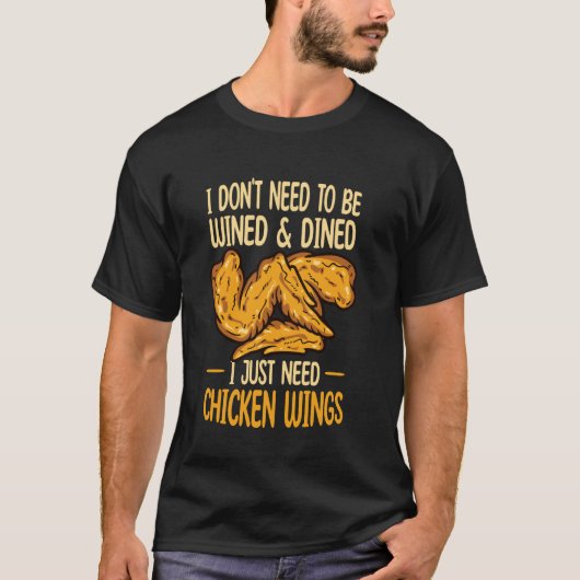 Liefhebber van gefrituurde kip Ik heb gewoon kippe T-shirt (Voorkant)